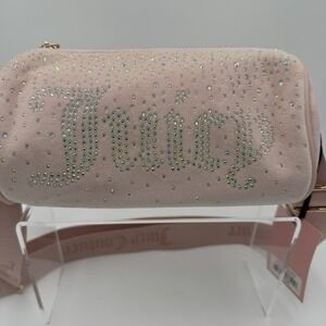 NWT Juicy Couture Let It Shine Crossbody -‎ Pink Clay Velour